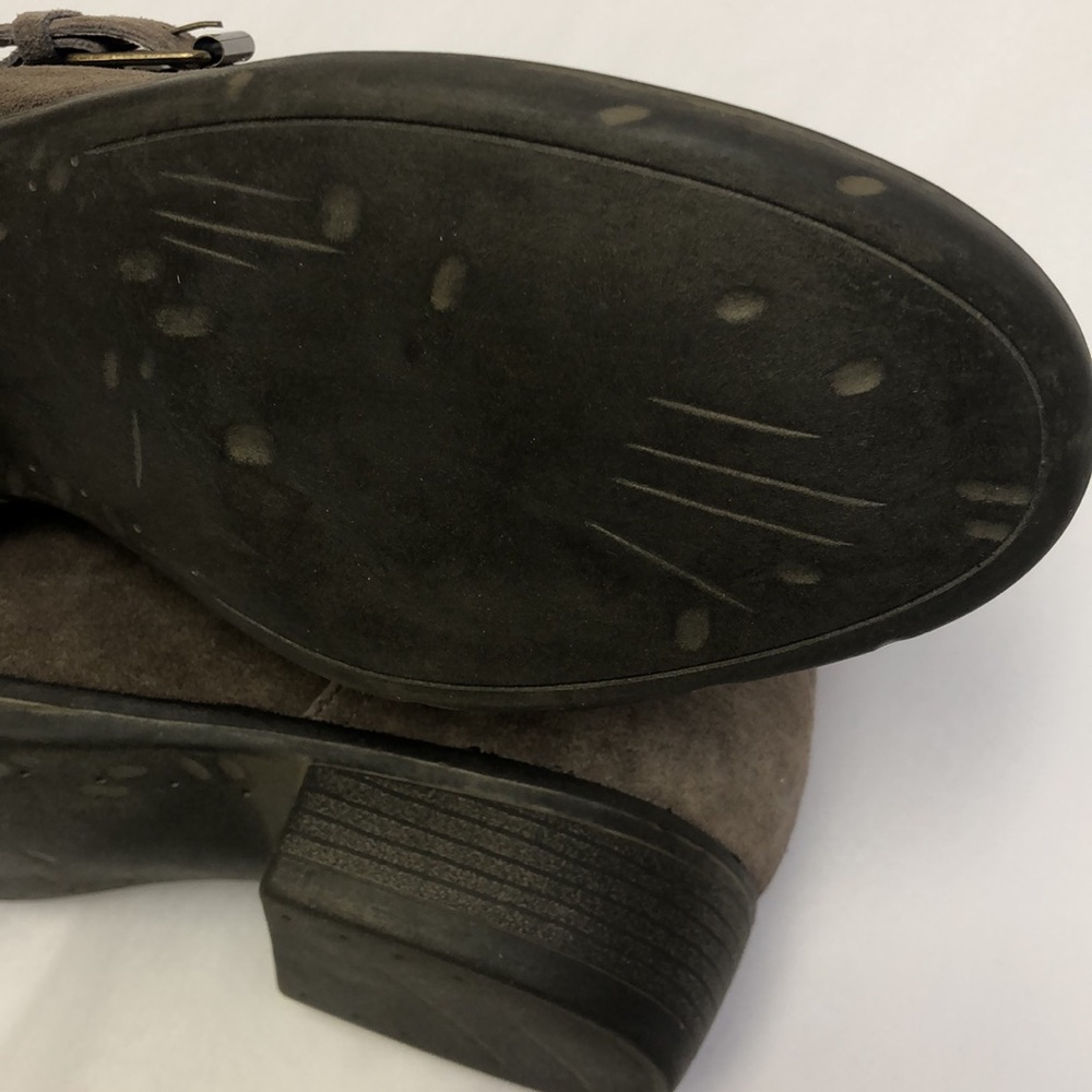 Steve Madden Outlaww Leather Boots Taupe New - Picture 6 of 10